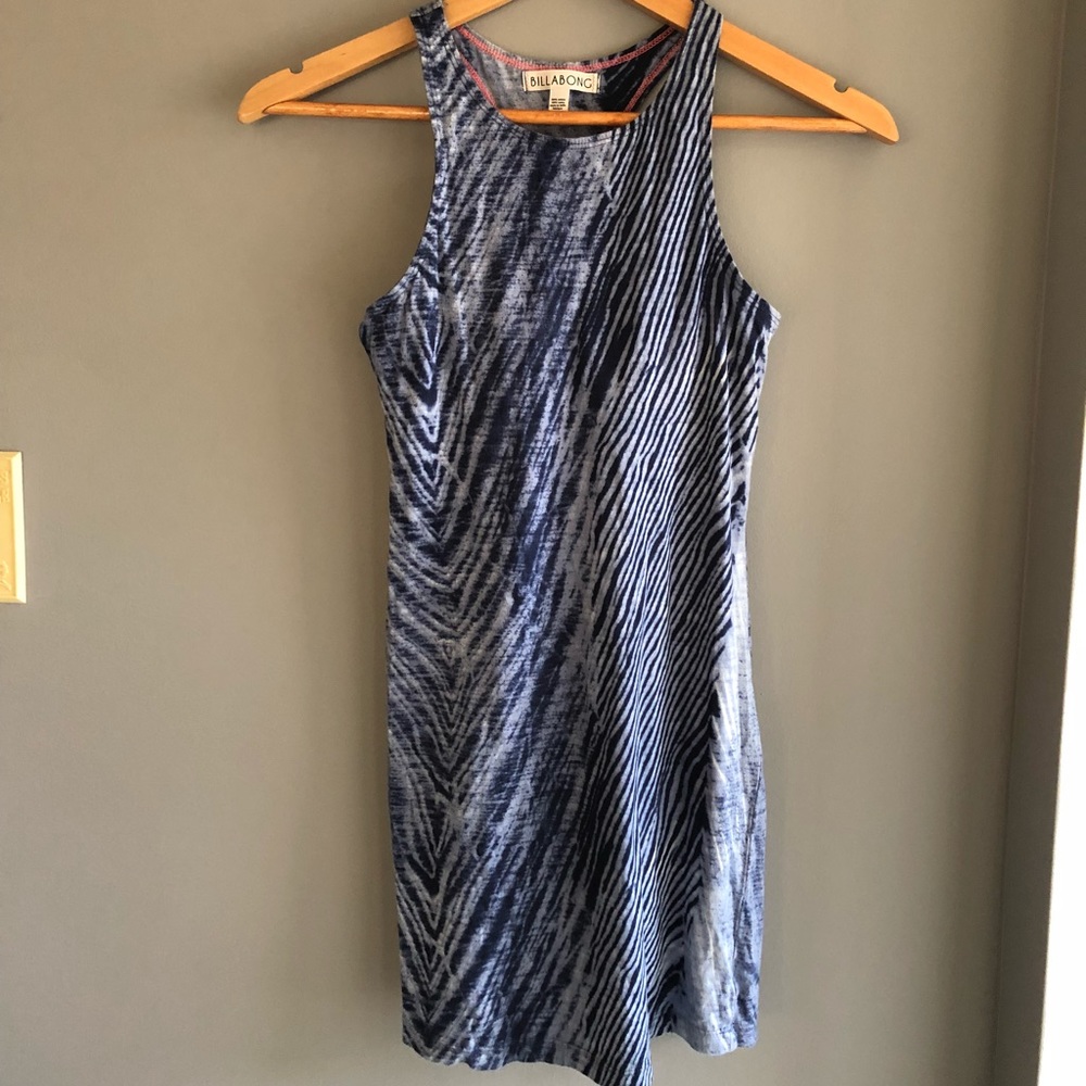 Blue tyedye billabong dress